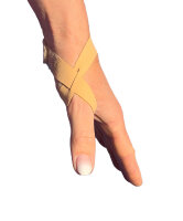 Taping-Socks - Daumen Loops 5 braun links